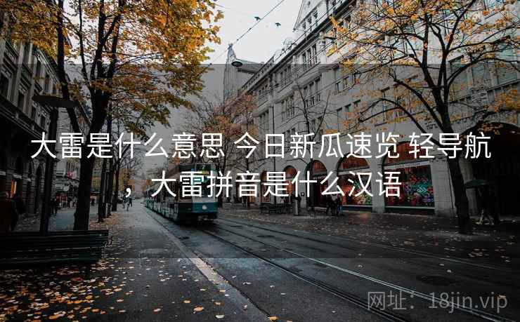 大雷是什么意思 今日新瓜速览 轻导航，大雷拼音是什么汉语